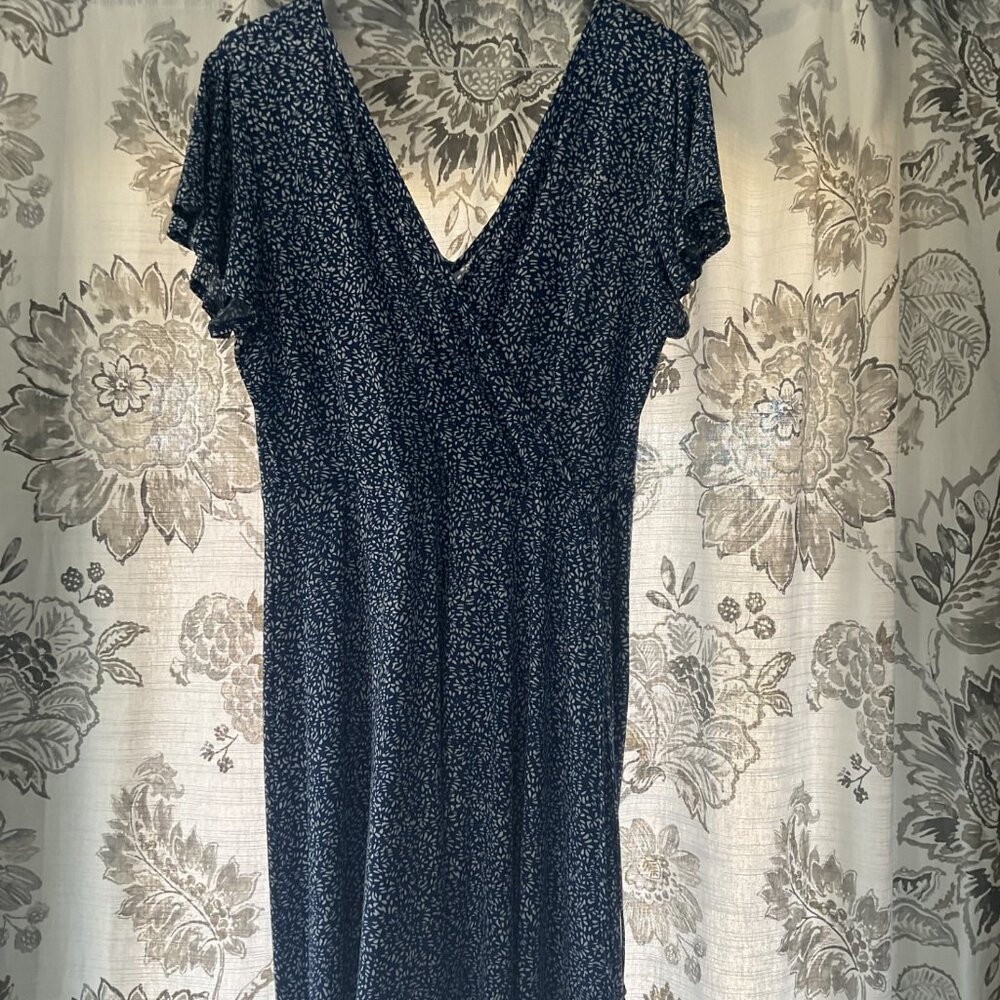 Kaileigh faux wrap knit dress